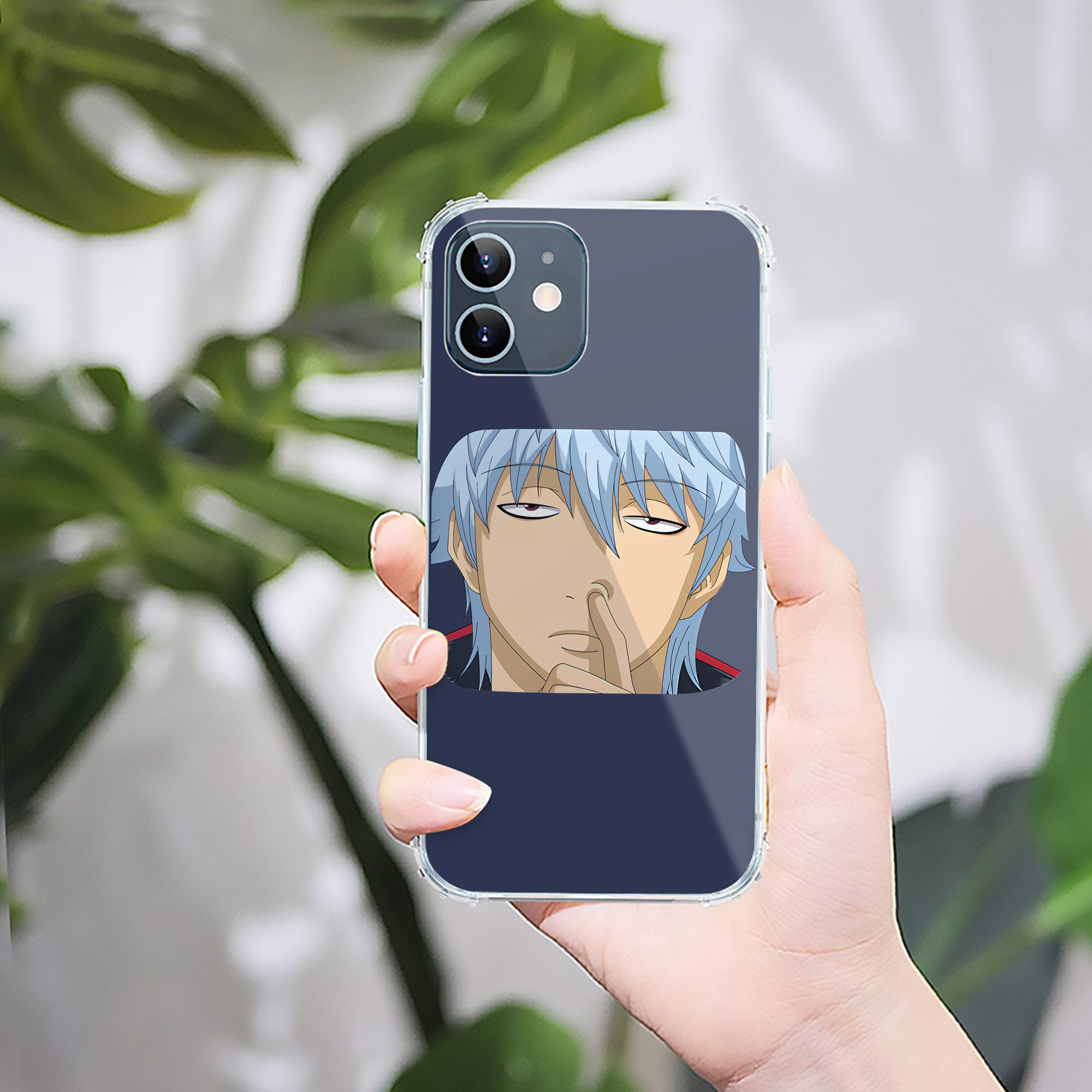 （画像用） ぎんたま 坂田銀時（さかたぎんとき） 神楽 志村新八（しむら しんぱち） GINTAMA Sakata Gintoki Kagura Shimura Shinpachi 【iPhone 12シリーズ対応】透明スマホケース（クリアソフトケース）